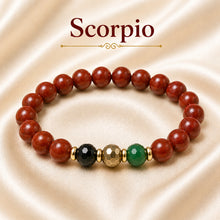 Load image into Gallery viewer, Scorpio / Vrishchik Rashi Bracelet on silk cloth