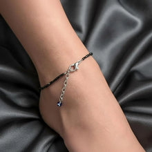Load image into Gallery viewer, Pack of 2- Evil Eye Anklet with Black Tourmaline – Symbol of Ultimate Protection, Grounding, and Shielding – Nazar Suraksha Combo