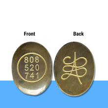 Load image into Gallery viewer, Pyrite Zibu Coin – Attract Wealth, Shield Negativity & Boost Energy