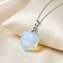Load image into Gallery viewer, Opal Hexagon Pendant – Symbol of Spark, Hope, and Luxury – Perfect for Daily Wear