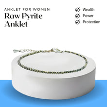 Load image into Gallery viewer, Pyrite Anklet – Symbol of Fortune, Willpower, and Protection – Perfect for Daily Wear - Pack of 2