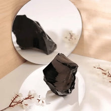 Load image into Gallery viewer, Black Obsidian Raw Stone – Symbol of Protection, Grounding, and Truth – Perfect for Display