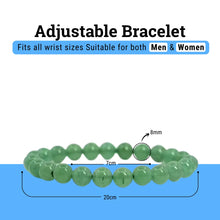 Load image into Gallery viewer, Wealth & Abundance: Green Aventurine Bracelet – Genuine Stone Healing Crystal for Men, Women & Kids