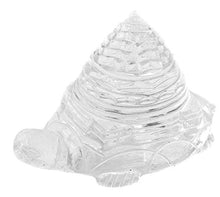Load image into Gallery viewer, Sphatik Shree Yantra Turtle — AAA Grade Clear Quartz Healing Stone for Meditation, Pooja & Energy Cleansing (20–25g) — Certified