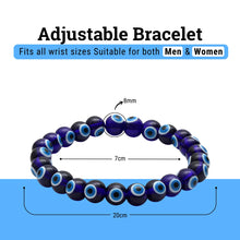 Load image into Gallery viewer, Protection & Blessings: Spiritual Evil Eye Blue Stone Bracelet for Men, Women & Kids