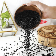 Load image into Gallery viewer, Black Agate Chips Stone – Symbol of Grounding, Courage, and Stability – Perfect for Decoration