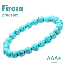 Load image into Gallery viewer, Firoza (Turquoise) Bracelet – Symbol of Love, Friendship & Positive Energy | Healing Crystal & Stone