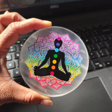 Load image into Gallery viewer, Selenite Stone Chakra Charging Plate – Healing Crystal for Meditation & Energy