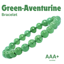 Load image into Gallery viewer, Wealth & Abundance: Green Aventurine Bracelet – Genuine Stone Healing Crystal for Men, Women & Kids
