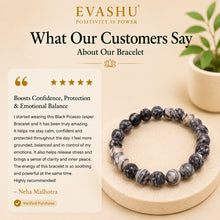 Load image into Gallery viewer, Black Picasso Jasper Bracelet – Natural Stone Bracelet for Balance, Everyday Calm & Daily Wear | Unisex Crystal Jewellery