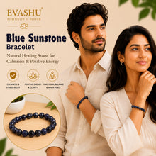 Load image into Gallery viewer, Blue Sunstone Bracelet – Natural Stone Bracelet for Calm Confidence, Clarity & Everyday Wear | Unisex Crystal Jewellery