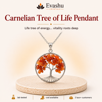 Certified Natural Carnelian Tree of Life Pendant - Rooted Vitality & Confidence Growth | Buy Online
