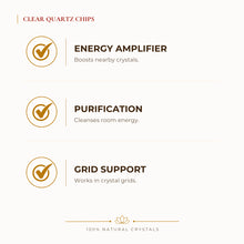 Load image into Gallery viewer, Certified Natural Clear Quartz Chips - Energy Amplifier & Purification | Buy Online - Image 2
