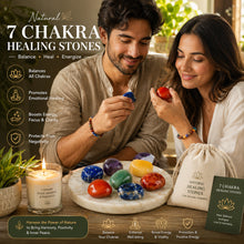 Load image into Gallery viewer, 7 Chakra Stone Tumble Set – Natural Healing Crystal Stones for Reiki, Meditation & Energy Balancing | Chakra Crystal Kit