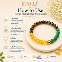 Load image into Gallery viewer, Money Magnet / Dhan Yog Crystal Bracelet – Natural Stone Bracelet for Prosperity, Confidence & Everyday Wear | Unisex Crystal Jewellery