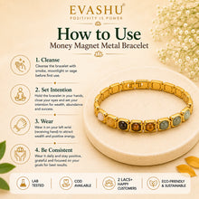 Load image into Gallery viewer, Golden color Plated Money Magnet Bracelet – Symbol of Wealth, Focus, and Success - Suitable for Daily Wear