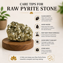 Load image into Gallery viewer, Raw Pyrite Stone – Natural Crystal for Prosperity, Confidence & Protection | Home, Office & Vastu Décor