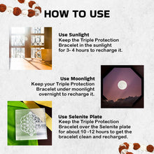 Load image into Gallery viewer, Combination of Clear Quartz & Rudraksh Round Beaded Bracelet for Calmness & Spiritual Connection