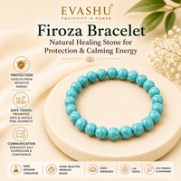 Firoza Bracelet – Natural Stone Bracelet for Positive Energy & Everyday Wear | Unisex Crystal Jewellery