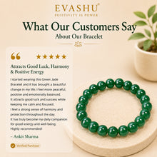 Load image into Gallery viewer, Green Jade Bracelet – Natural Stone Bracelet for Balance, Prosperity & Everyday Wear | Unisex Crystal Jewellery