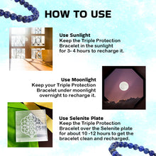 Load image into Gallery viewer, Spiritual Connection & Confidence: Original Blue Lapis Lazuli Round Beaded Bracelet for Unisex