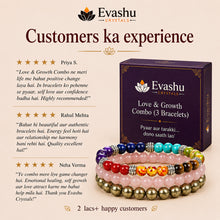 Load image into Gallery viewer, Certified Natural Love & Growth Bracelet Combo - Love & Growth | Buy Online
