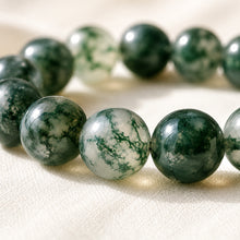 Load image into Gallery viewer, Certified Natural Moss Agate Bracelet - Grounded Feel & Growth Mindset | Buy Online - Image 7