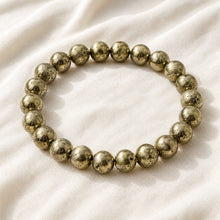 Load image into Gallery viewer, Certified Natural Pyrite Bracelet - Wealth Retention & Prosperity Mindset | Buy Online - Image 4