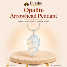 Load image into Gallery viewer, OPALITE-ARROWHEAD-PENDANT main image