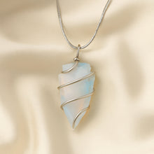Load image into Gallery viewer, Certified Natural Opalite Arrowhead Pendant - Transition & Clarity | Buy Online - Image 4