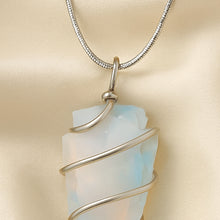 Load image into Gallery viewer, Certified Natural Opalite Arrowhead Pendant - Transition & Clarity | Buy Online - Image 7