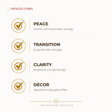 Load image into Gallery viewer, Opalite Chips Stone – Symbol of Clarity, Transition, and Inner Peace – Perfect for Decoration - Image 2