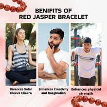 Load image into Gallery viewer, Original Red Jasper Stone Bracelet | Healing Crystal & Healing Stone for Stress Relief, Energy & Balance