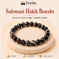 Certified Natural Sulemani Hakik Bracelet - Nazar Protection & Spiritual Shield | Buy Online