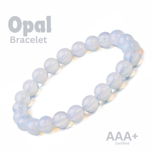 Load image into Gallery viewer, Close-up of Opal bracelet showing intricate details and natural Opal stone.