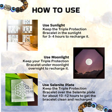 Load image into Gallery viewer, Strength & Balance - Tiger Eye, Amethyst, and Evil Eye Bracelet for men, women, and kids