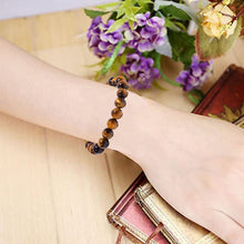 Load image into Gallery viewer, Brown Tiger Eye Stone Bracelet – Certified Healing Stone for Will Power, Focus & Protection