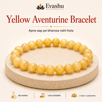 Certified Natural Yellow Aventurine Bracelet - Self-Belief & Positive Action | Buy Online