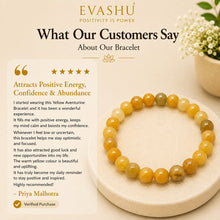 Load image into Gallery viewer, Certified Natural Yellow Aventurine Bracelet - Self-Belief & Positive Action | Buy Online