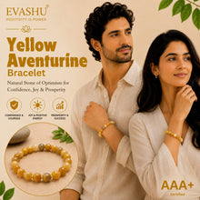 Load image into Gallery viewer, Certified Natural Yellow Aventurine Bracelet - Self-Belief & Positive Action | Buy Online