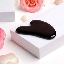 Load image into Gallery viewer, Black Obsidian Gua Sha – Symbol of Protection, Grounding, and Truth – Perfect for Skincare - Scale Reference | Raw Obsidian Crystal for Evil Eye Protection & Negative Energy Shield