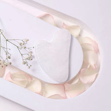 Load image into Gallery viewer, Clear Quartz Gua Sha – Symbol of Power, Amplification, and Healing – Perfect for Skincare - Side View | Natural Sphatik Crystal Ring for Healing & Positive Energy