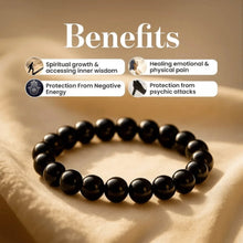 Load image into Gallery viewer, Benefits of a crystal bracelet including spiritual growth, emotional healing