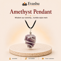 Certified Natural Amethyst Tumble Pendant - Serenity & Wisdom