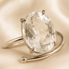 Load image into Gallery viewer, Close-up of authentic natural Clear Quartz and Sphatik showing crystal texture, colour and craftsmanship