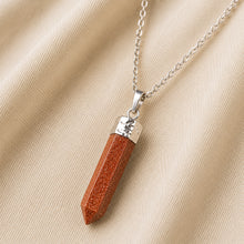 Load image into Gallery viewer, Close-up of authentic natural Goldstone showing crystal texture, colour and craftsmanship