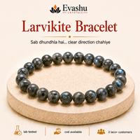 Certified Natural Larvikite Bracelet - Clarity & Direction