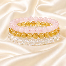 Load image into Gallery viewer, Love & Harmony Bracelet Combo displayed fully on white silk cloth to show its natural colour, shape and finish