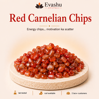 Certified Natural Red Carnelian Chips - Motivation & Courage