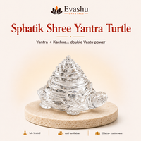 Certified Natural Sphatik Shree Yantra Turtle Shree Yantra - Vastu Wealth & Protection Shield